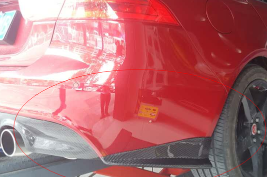 Jaguar XE Carbonfaser-Heckstoßstangenlamellen 15 - 18