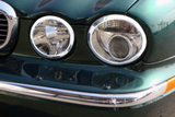 Jaguar X350 XJ & XJR Chrome Front Lamp Surrounds