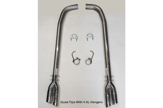 Jaguar XK8 & XKR Sports Exhaust System - Stage 1 (Quad Tips)