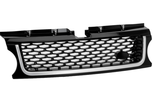 Range Rover Sport 2010 Autobiography Look Kühlergrill - Schwarz mit schwarzem Mesh