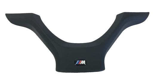 Genuine BMW X5 E70 Sport Steering Wheel Cover Black - 32307839474