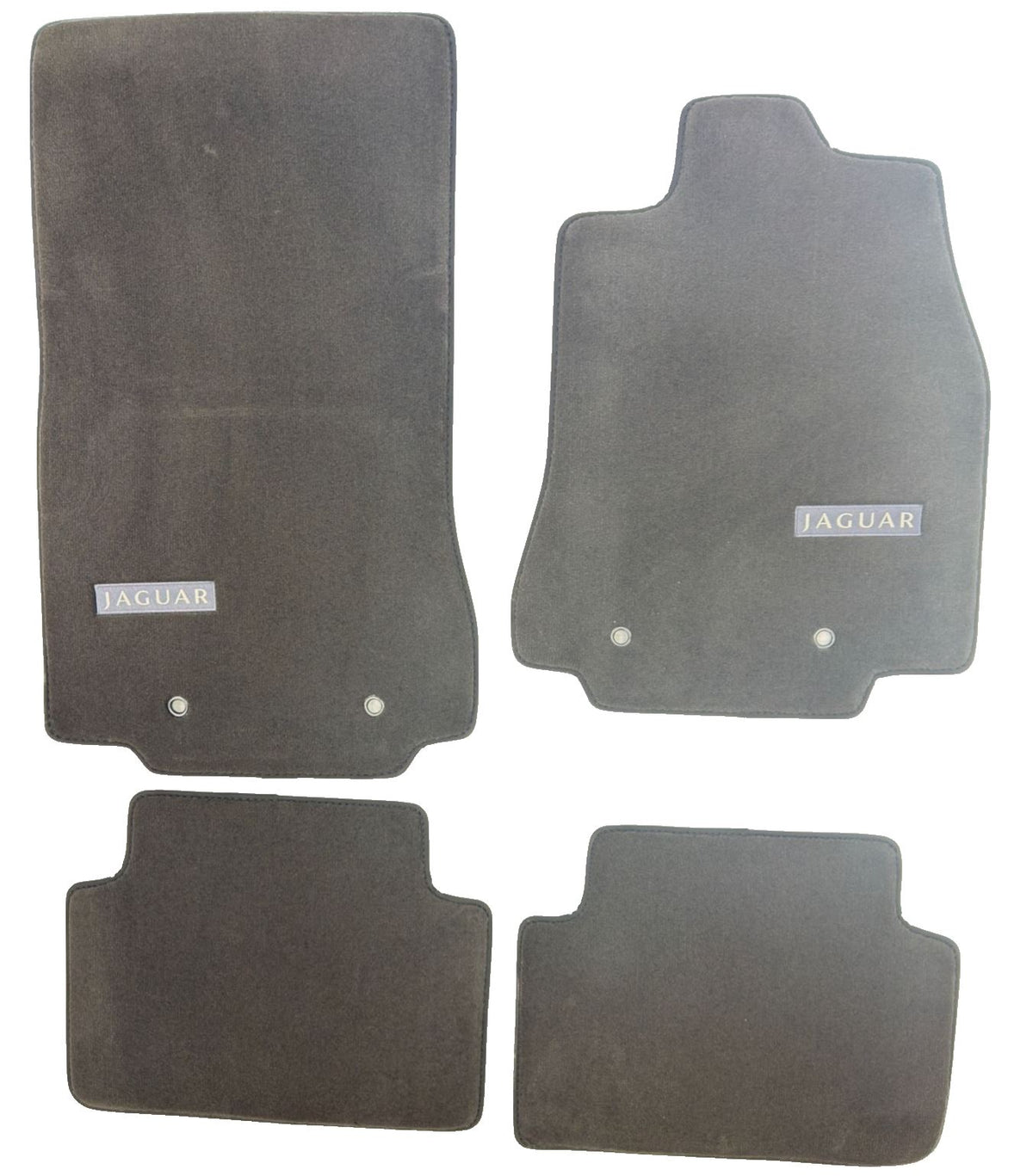 Genuine Jaguar XF 2009-2015 RHD Flint Grey Carpet Mats Set With Logo- C2Z8845LFN