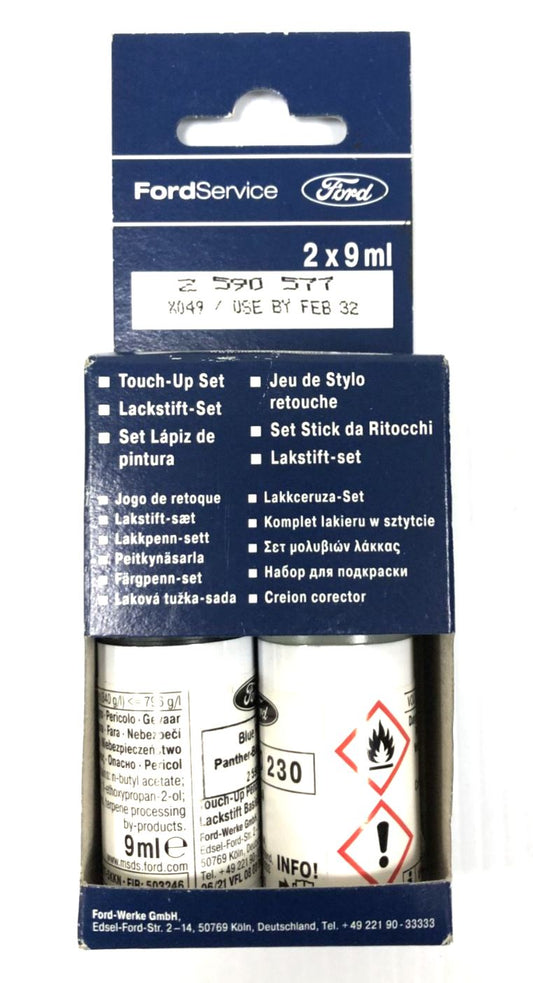 Genuine Ford Touch-Up Panther Blue Metallic+Clear Varnish Pen 9ml - 2590577