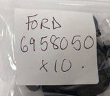 Genuine Ford Escort FA/Mondeo FD/GD Hex. Nut And Washer Screw (pack x10) 6958050