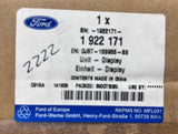 Genuine Ford C-Max 16-19/Kuga 16-18 Front Display Interface Unit 1922171