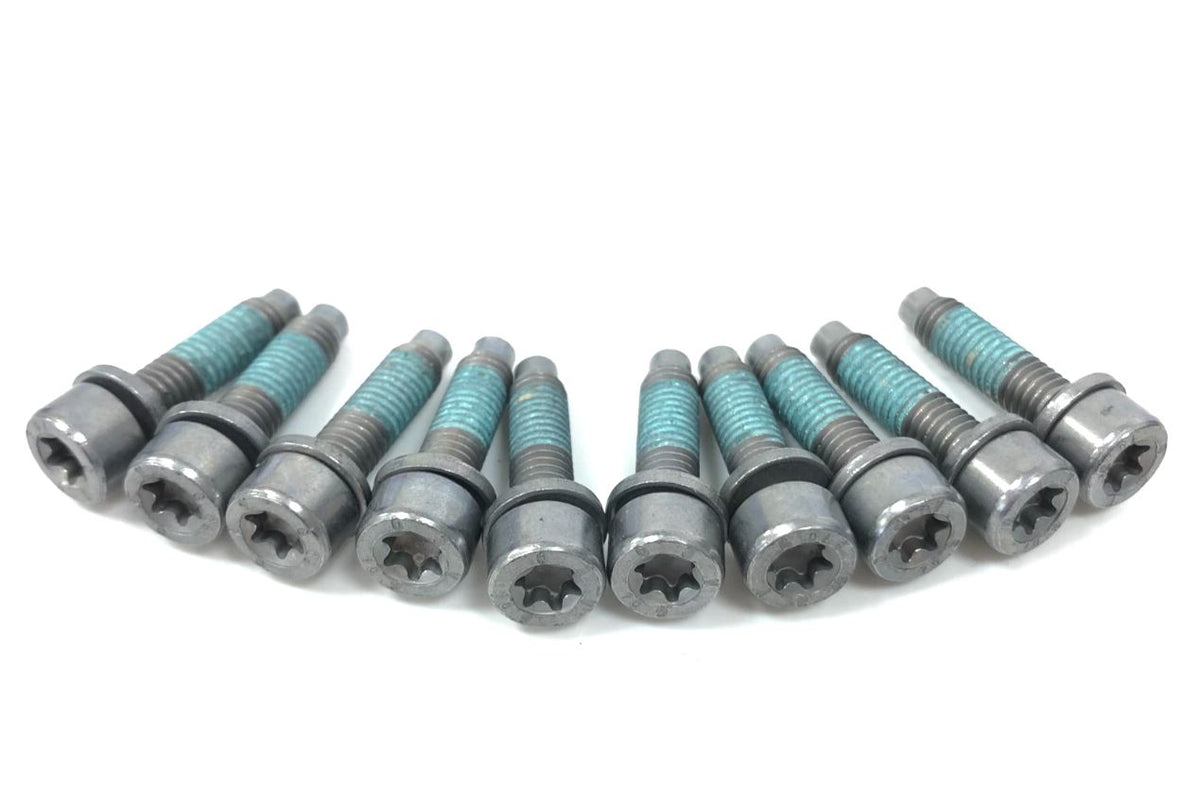 Genuine BMW Torx Bolt Screw & Washer M6x1.00x25 mm Grade 10.9 x10 - 07129905854