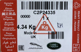Genuine Jaguar XK 2006 - 2014 RH Front Door Glass - C2P24335