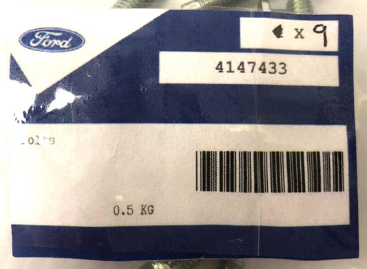 Genuine Ford Bolt B-Max/C-Max/Fiesta/Edge/Focus Bolt M6 x 25MM Pack Of 9-4147433