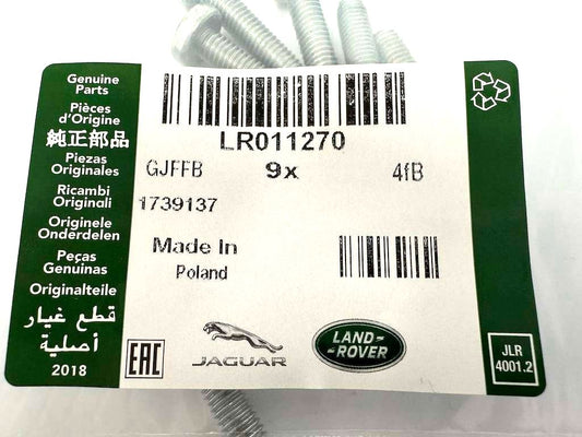 Genuine Land Rover Disco/XF Screw M6 x 25MM Pack Of 9 - LR011270