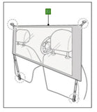 Genuine Ford Transit 2014+ Transparent Protection Partition 2501127