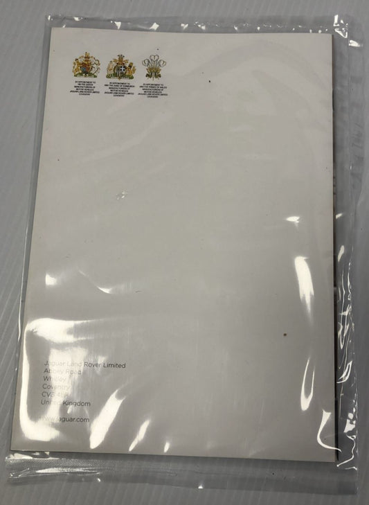 Brand New Genuine Jaguar Service Continuation Record