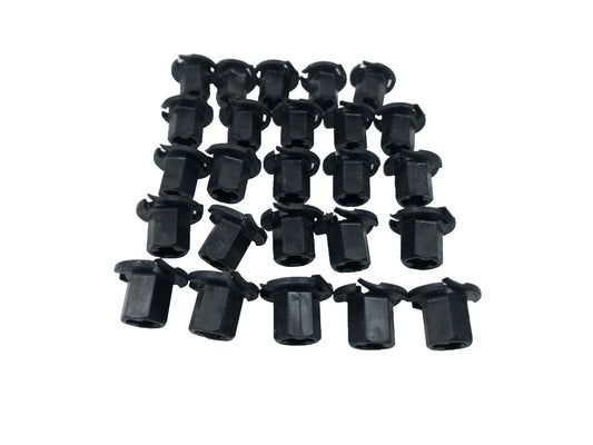 Genuine Land Rover/Range Rover Front Insulators M5 Plastic Nut (x25) RYH500760