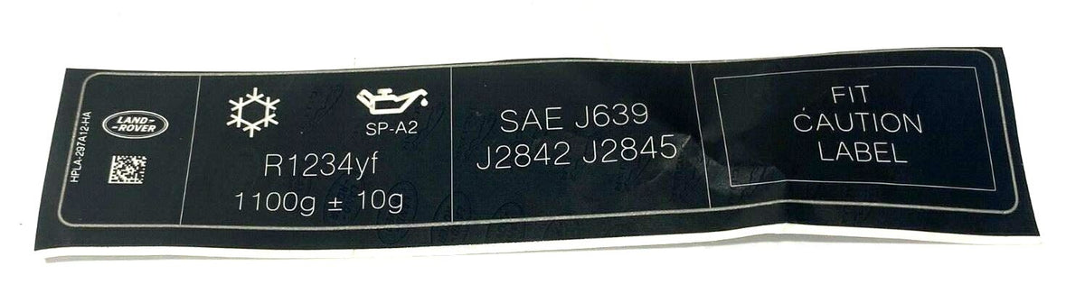 Genuine Land Rover Range Rover/Sport/Discovery Air Conditioning Label - LR095396