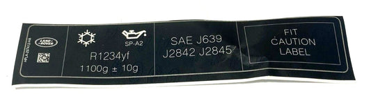 Genuine Land Rover Range Rover/Sport/Discovery Air Conditioning Label - LR095396