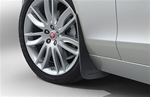 Genuine Jaguar XF 2016+ Front Mud Flaps - R Sport Models Only - T2H12953