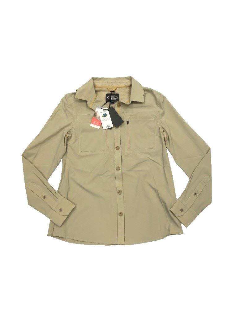 Genuine Land Rover Adventure Woman's Long Sleeve Sand Shirt Size 10-51LESW238CMJ