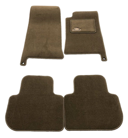 Genuine Jaguar XJ 1995-1997 Mink & Oatmeal Carpet Floor Mats - JLM12008BAH