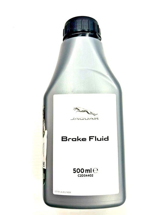 Genuine Jaguar XF/XE/XJ/XK/FPace/FType Brake Fluid 500ml - C2D34402
