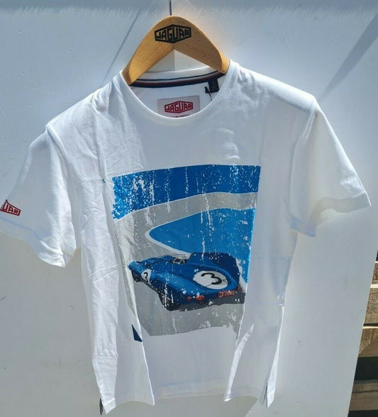 Genuine Jaguar Mens D-Type Le Mans Winner 3 Graphic TShirt XS 50JLEMANPADWHTEEXS