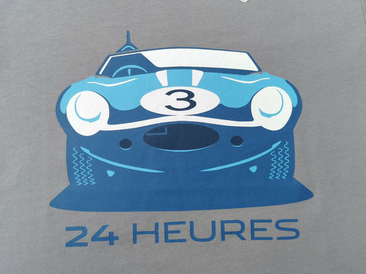 Genuine Jaguar DType Le Mans Winner 3 '57 24 Heures T-Shirt Grey 50JLEMANPSTGTEE