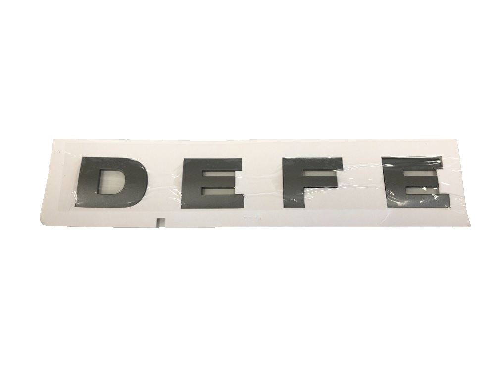 Genuine Land Rover Defender Front Bonnet Name Plate Brunel  'DEFE' -LR058429