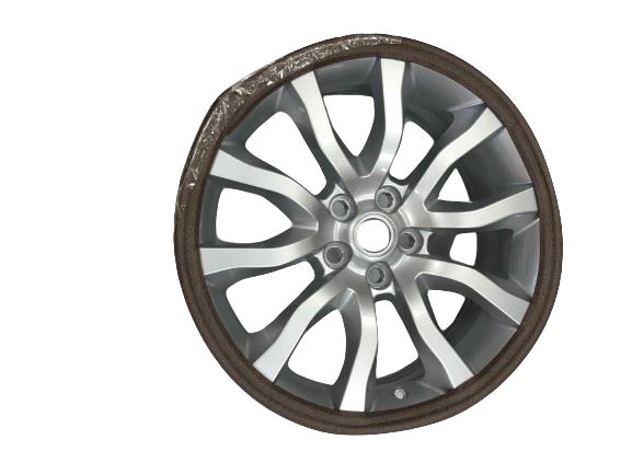 Genuine Range Rover Sport 2014-2022 5 Split Spoke Sparkle Silver Wheel LR044848