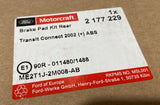 Genuine Ford Transit Connect TC7 2002-2013 Rear Caliper Brake Pad Kit 2177229
