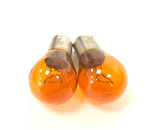 Genuine BMW E81 E82 E87 Longlife Bulbs Yellow PY21W 12V 21W 2PCS - 63217176025