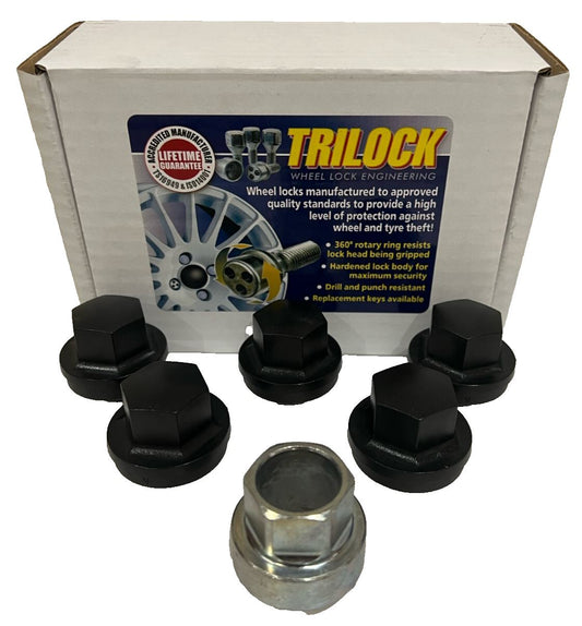 TRILOCK Land Rover Discovery/Defender Black Locking Steel Wheel Nuts M16 x 1.5