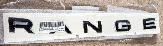 Genuine Range Rover 2022+ Bonnet "RANGE" Badge - Atlas/Bright Chrome - LR172179