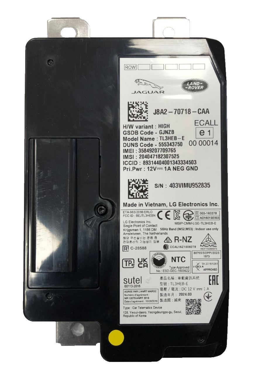 Genuine Jaguar Land Rover Disco/XF Telematics Control Module - LR091248