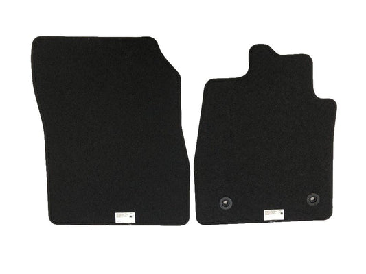Genuine Ford RHD Front Black Floor Mats Metal Grey Stitching- 2193990