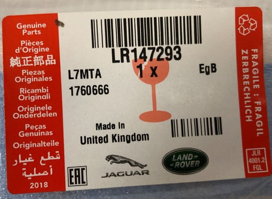 Genuine Range Rover Velar 2017+ Bonnet Name Plate Black "RANGE" - LR147293