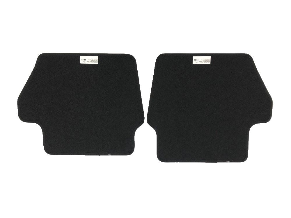 Genuine Ford Rear Black Carpet Floor Mats With Metal Grey Stitching X2-2478663
