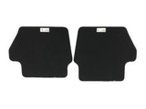 Genuine Ford Rear Black Carpet Floor Mats With Metal Grey Stitching X2-2478663