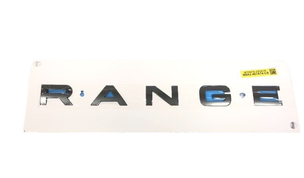 Genuine Land Rover RR Velar Dark Atlas "RANGE" Rear Name Plate- LR173888