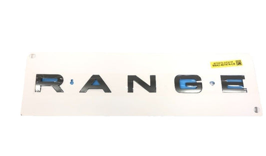 Genuine Land Rover RR Velar Dark Atlas "RANGE" Rear Name Plate- LR173888
