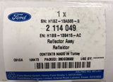 Genuine Ford Fiesta CE1 2017+ RHD Rear Reflector Plate 2114049