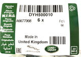 Genuine Jaguar Land Rover Disco/XE M6 x 21MM Nut Pack Of 6 - DYH500010/C2S45007