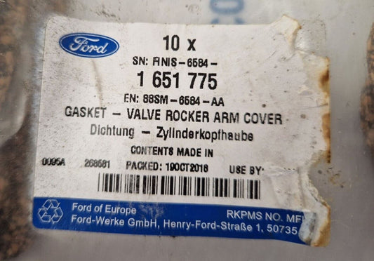 Genuine Ford Ecosport/Fiesta Motorcraft Engine Rocker Cover Gasket 1651775