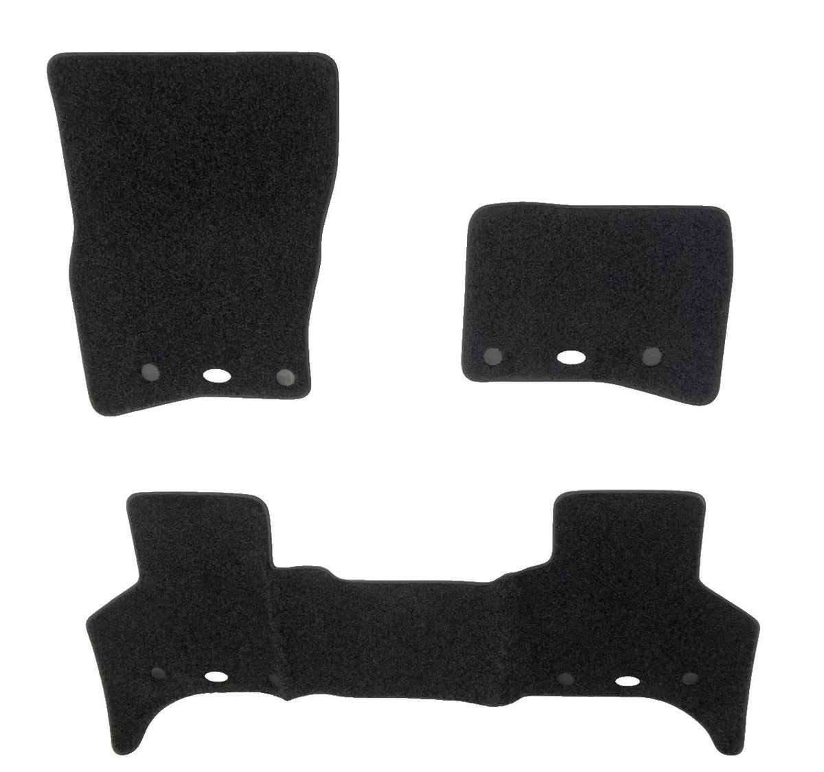 Genuine Land Rover Defender 20+ RHD SWB Ebony Black Luxury Carpet Mats VPLES0557