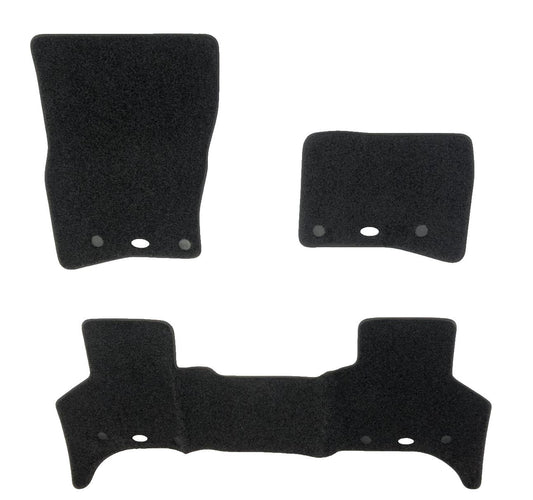 Genuine Land Rover Defender 20+ RHD SWB Ebony Black Luxury Carpet Mats VPLES0557