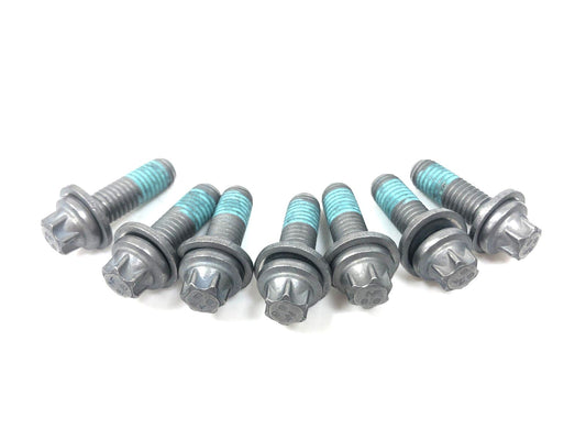 Genuine BMW X5 X6 X7 M5 M6 M8 Lower Engine Oil Pan Bolts 7PCS - 07129909333