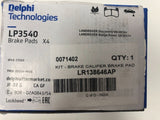 Genuine Delphi Brake Pad Set, Disc Brakes For LR Disco & RR-LP3540