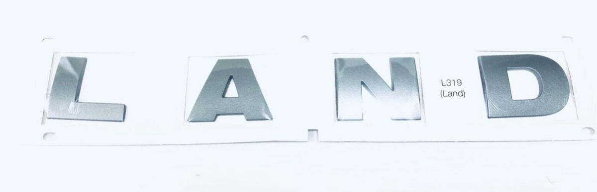 Genuine Land Rover Discovery 3&4 Brunel Metallic "LAND" Front Badge DAB500050LQV