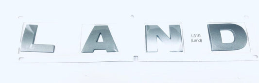 Genuine Land Rover Discovery 3&4 Brunel Metallic "LAND" Front Badge DAB500050LQV