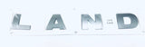 Genuine Land Rover Discovery 3&4 Brunel Metallic "LAND" Front Badge DAB500050LQV