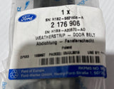 Genuine Ford Fiesta 2017+ RH Front Door Inner Weatherstrip 2176906