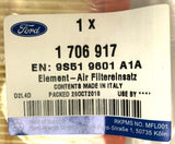Genuine Ford Ka CCU 2008-2016 Air Filter - 1706917