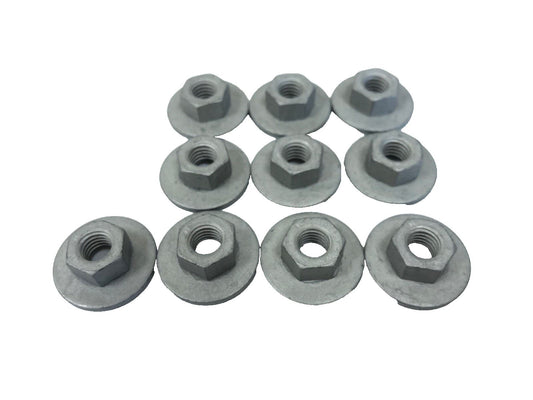 Genuine Land Rover Discovery 5 Hinge M8 Hex. Nut&Washer (pack of 10) RYH500370